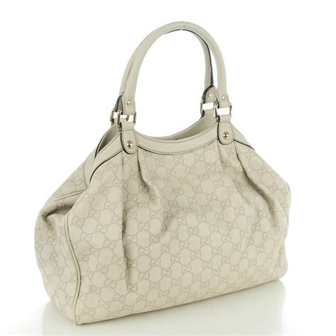 gucci sukey tote sizes|GUCCI Guccissima Medium Sukey Tote Mystic White.